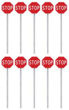 Load image into Gallery viewer, Walthers SceneMaster 949-4212 HO Scale Stop Signs pkg(10) -- 1954-Present