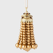 Load image into Gallery viewer, Hanging pearl tassel, gold