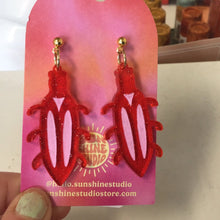 Load image into Gallery viewer, Beetle Earrings