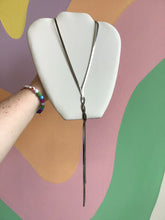 Load image into Gallery viewer, Titanium Flat Chain Braided Statement Necklace