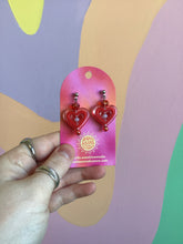 Load image into Gallery viewer, Beating Heart Beaded Earrings