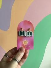 Load image into Gallery viewer, Single Open Book Earrings