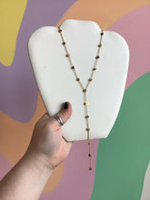 Load image into Gallery viewer, Colorful Gem Lariat Necklace