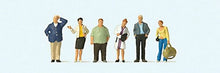 Load image into Gallery viewer, Preiser 10734 HO Scale Waiting Train Travelers -- pkg(6)