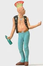 Load image into Gallery viewer, Preiser 28092 HO Scale Individual Figures, Pedestrians -- Punk Rocker w/Mohawk