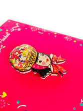 Load image into Gallery viewer, Harriet and her Easter Bonnet Brooch