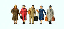 Load image into Gallery viewer, Preiser 65365 1/45 Scale Walking Passengers -- pkg(5)