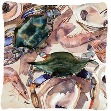 Load image into Gallery viewer, Crab Decorative   Canvas Fabric Pillow
