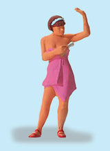 Load image into Gallery viewer, Preiser 28143 HO Scale People At Home -- Woman Spraying Deodorant