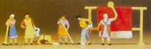 Load image into Gallery viewer, Preiser 79051 N Scale People Working -- Housewives w/Cleaning Accessories pkg(6)
