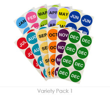 Load image into Gallery viewer, 1-1/2&quot; Round Month Labels | 288 Labels/Kit
