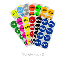Load image into Gallery viewer, 1-1/2&quot; Round Month Labels | 288 Labels/Kit
