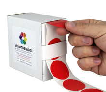 Load image into Gallery viewer, 1-1/2&quot; Permanent Round Color-Code Round Dot Inventory Labels: 500/Box