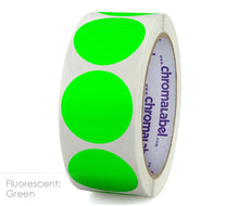 Load image into Gallery viewer, 1-1/2&quot; Permanent Round Color-Code Dot Inventory Labels: 500/Roll