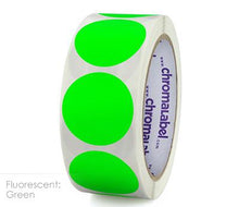 Load image into Gallery viewer, 1-1/2&quot; Removable Color-Code Round Dot Inventory Labels: 500/Roll