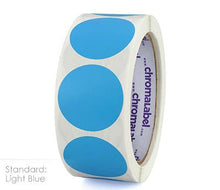 Load image into Gallery viewer, 1-1/2&quot; Removable Color-Code Round Dot Inventory Labels: 500/Roll
