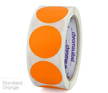 Load image into Gallery viewer, 1-1/2&quot; Removable Color-Code Round Dot Inventory Labels: 500/Roll