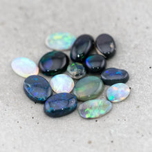 Load image into Gallery viewer, Natural Australian Black Opal Loose Gemstone Group 4.73 ct