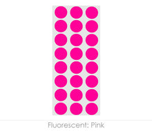 Load image into Gallery viewer, 1/2&quot; Permanent Round, Color-Code Dots: 1,200/Pack