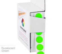 Load image into Gallery viewer, 1/2&quot; Removable Round, Color-Code Dot Stickers: 1,000/Box