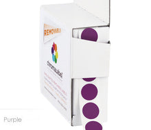 Load image into Gallery viewer, 1/2&quot; Removable Round, Color-Code Dot Stickers: 1,000/Box