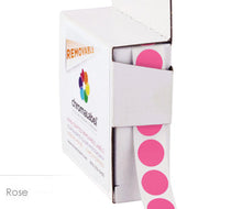 Load image into Gallery viewer, 1/2&quot; Removable Round, Color-Code Dot Stickers: 1,000/Box