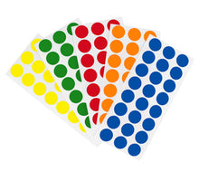 Load image into Gallery viewer, 1/2&quot; Removable Round Color-Code Sheeted Dot Pack (Standard): 1,200/Pack