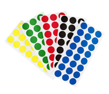Load image into Gallery viewer, 1/2&quot; Permanent Round, Color-Code Dots: 1,200/Pack