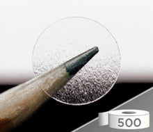 Load image into Gallery viewer, 1/2&quot; Crystal Clear Dot Stickers: 500/Roll