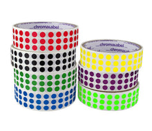 Load image into Gallery viewer, 1/4&quot; Permanent Round, Color-Code Dot Stickers: 1,000/Roll