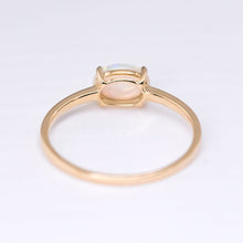 Load image into Gallery viewer, 18K Yellow Gold Engagement Ring featuring an Oval Australian Solid Opal