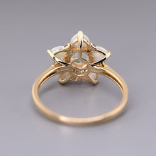 Load image into Gallery viewer, In My Heart - Fire Opal &amp; Australian Opal Diamond Engagement Ring 18K Gold