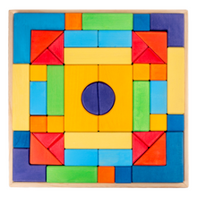Load image into Gallery viewer, **Pre-order (Ships in 2-3 Weeks)**46 Pcs STAINED Large Basic II Building Block Set with Storage Tray