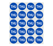 Load image into Gallery viewer, 1&quot; Round Day of the Week Labels | 420 Labels/Pack