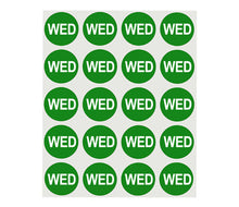 Load image into Gallery viewer, 1&quot; Round Day of the Week Labels | 420 Labels/Pack