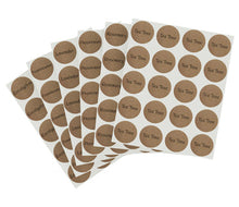Load image into Gallery viewer, 1&quot; True Kraft Paper Dot Stickers: 1080/Pack