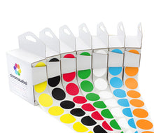 Load image into Gallery viewer, 1&quot; Permanent Round Color-Code Dot Variety Kit (Standard): 7,000/Kit