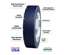 Load image into Gallery viewer, 1&quot; BookGuard™ Premium Cloth Book Binding Repair Tape: 15 yds