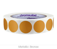 Load image into Gallery viewer, 1&quot; Permanent Round, Color-Code Dots: 1,000/Roll