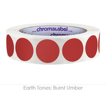 Load image into Gallery viewer, 1&quot; Permanent Round, Color-Code Dots: 1,000/Roll