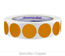 Load image into Gallery viewer, 1&quot; Permanent Round, Color-Code Dots: 1,000/Roll