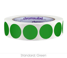 Load image into Gallery viewer, 1&quot; Permanent Round, Color-Code Dots: 1,000/Roll