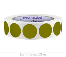 Load image into Gallery viewer, 1&quot; Permanent Round, Color-Code Dots: 1,000/Roll