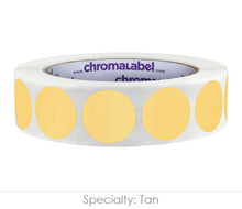 Load image into Gallery viewer, 1&quot; Permanent Round, Color-Code Dots: 1,000/Roll