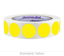 Load image into Gallery viewer, 1&quot; Permanent Round, Color-Code Dots: 1,000/Roll