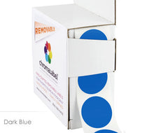 Load image into Gallery viewer, 1&quot; Removable Round, Color-Code Dots: 1,000/Box