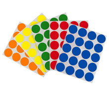 Load image into Gallery viewer, 1&quot; Removable Round Color-Code Sheeted Dot Pack (Standard): 1,200/Pack