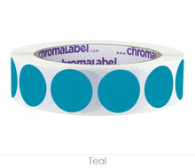Load image into Gallery viewer, 1&quot; Removable Round, Color-Code Dots: 1,000/Roll