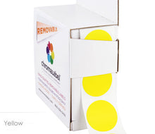 Load image into Gallery viewer, 1&quot; Removable Round, Color-Code Dots: 1,000/Box