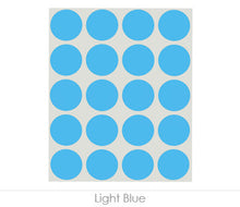 Load image into Gallery viewer, 1&quot; Removable Round Color-Code Dots: 1,000/Pack